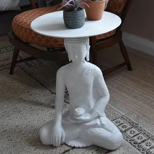 Tranquil Serenity Of Brushed Cream Buddha Table kitchen essentials, utensils set