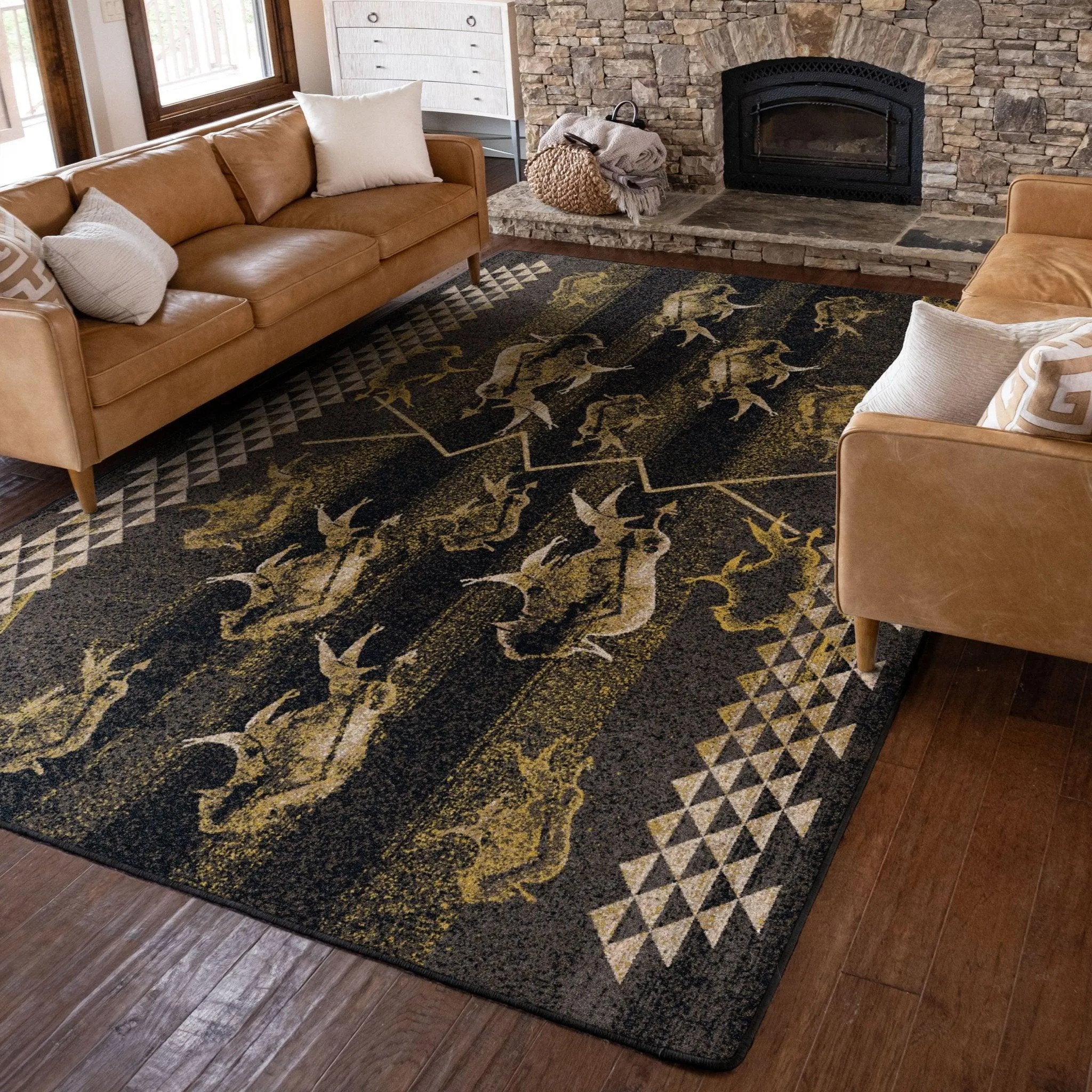True Earth Rising Buffalo Rug Collection