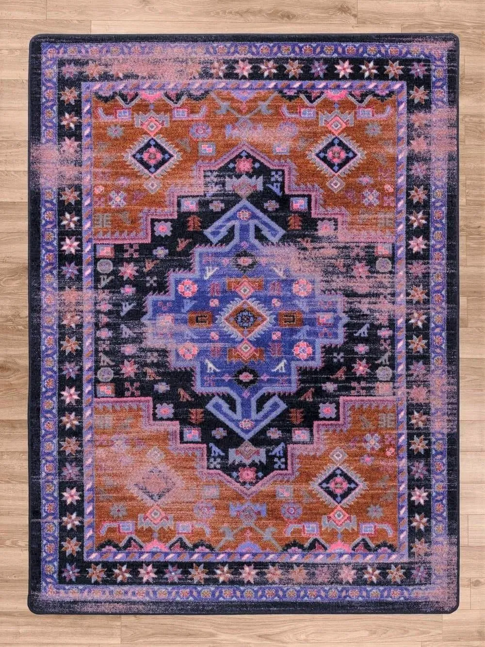 Turkish Nights Area Rugs - Multi Purple