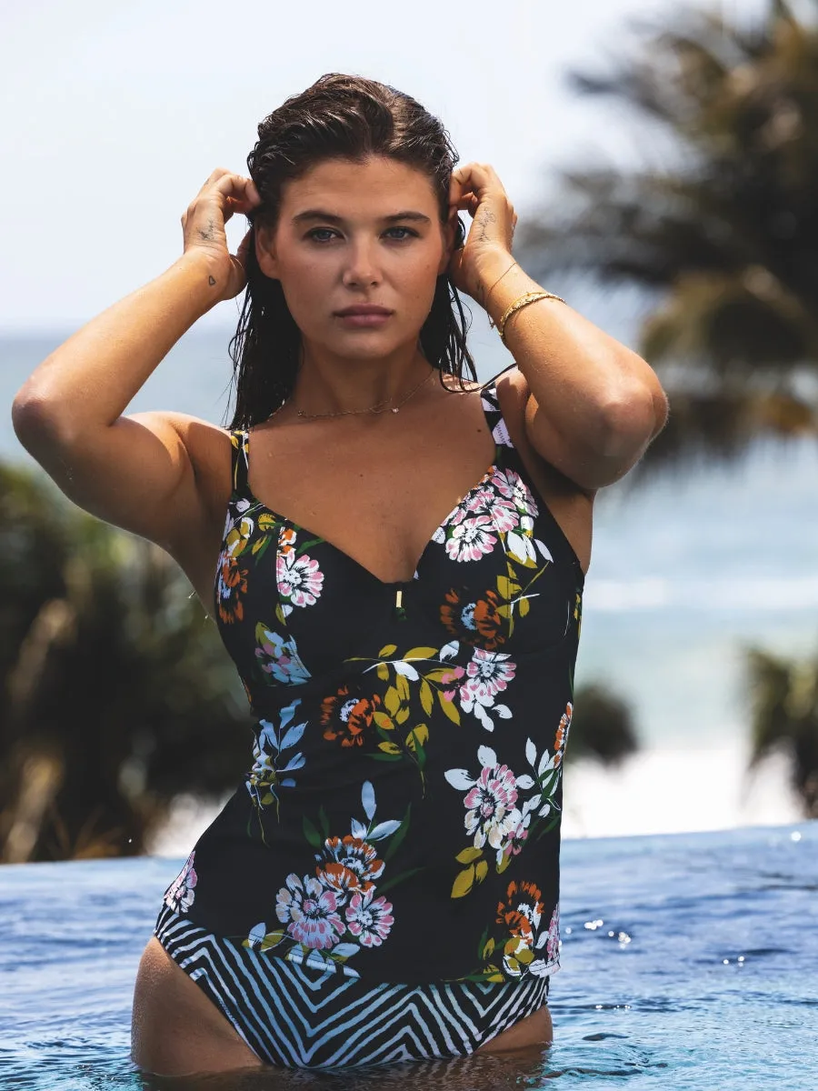 Twilight Soul Tankini Top - Black