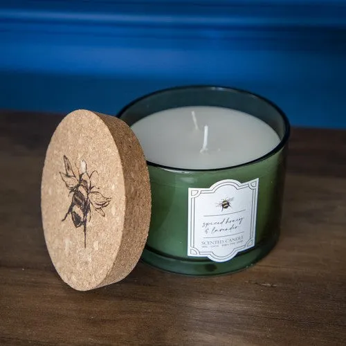 Two-Wick Scented Candle with Cork Lid - Bee Orchard Blossom