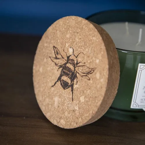 Two-Wick Scented Candle with Cork Lid - Bee Orchard Blossom