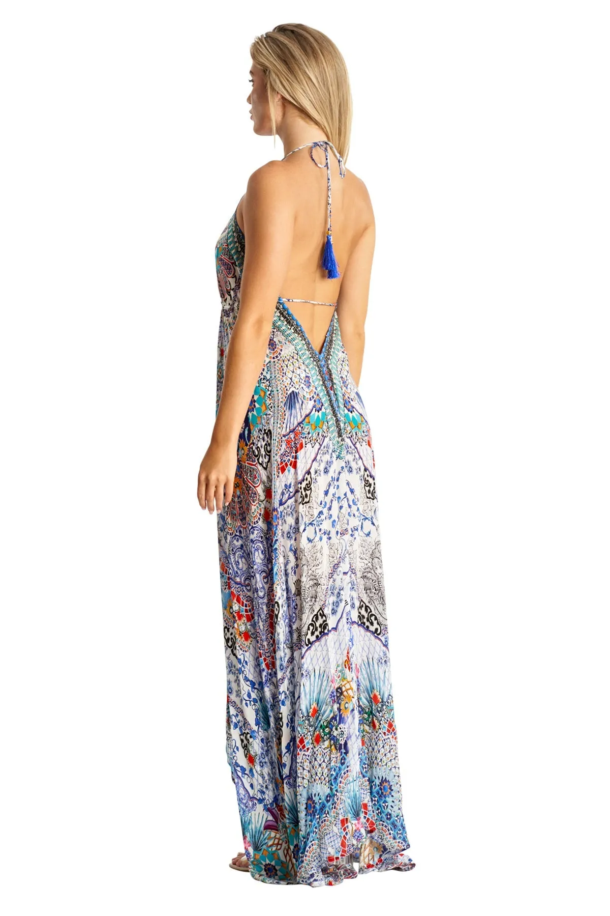 Valentina Halter Maxi Dress