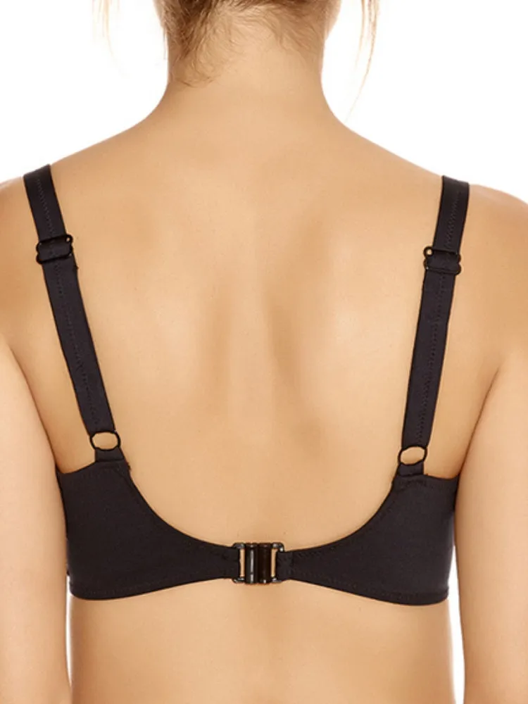 Versailles Full Cup Bikini Top - Black
