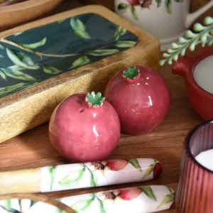 Vibrant Pomegranate Salt & Pepper Pots kitchen essentials, utensils set