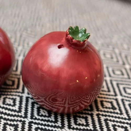 Vibrant Pomegranate Salt & Pepper Pots