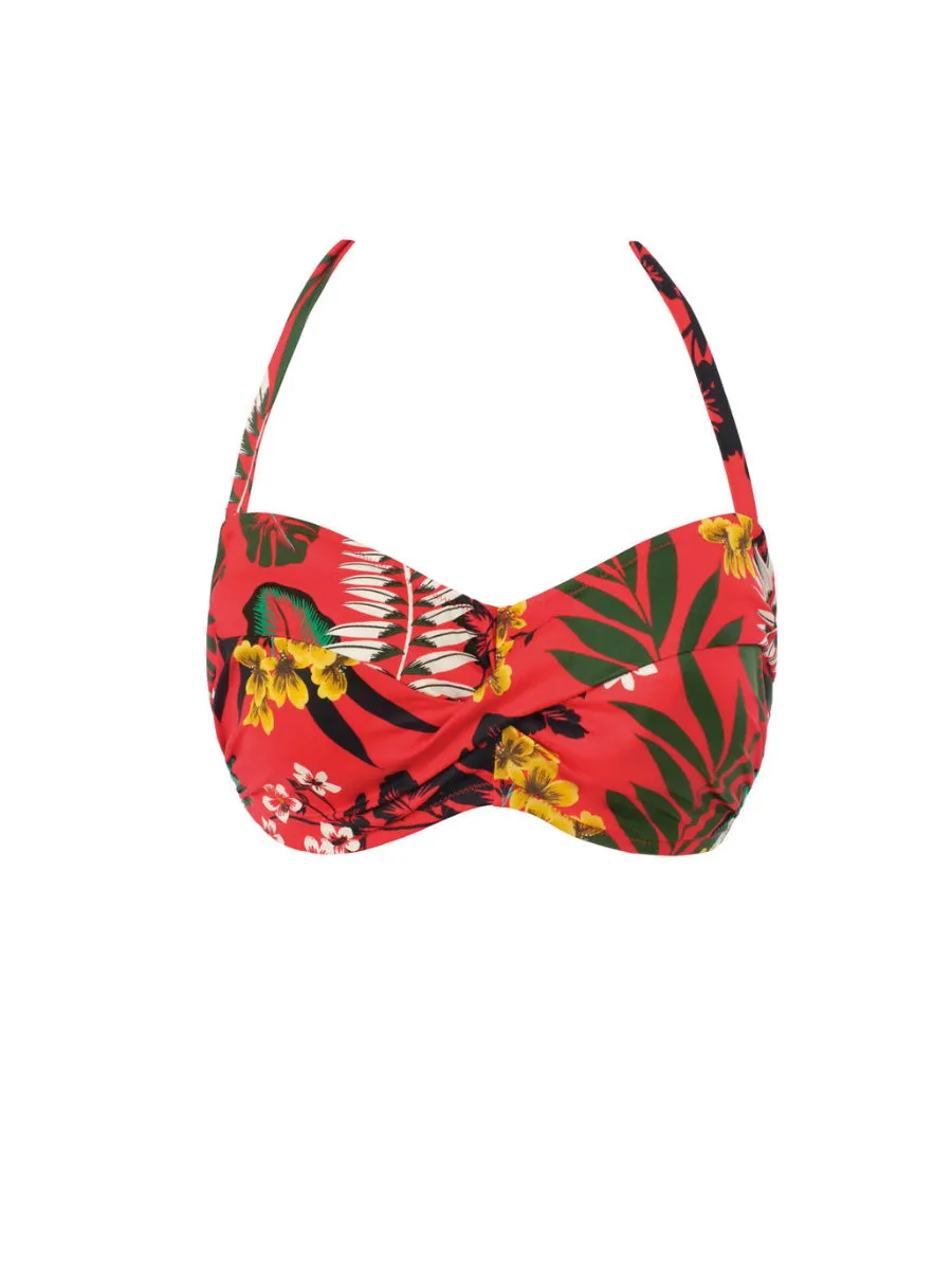 Vilamoura Bandeau Bikini Top - Lollipop