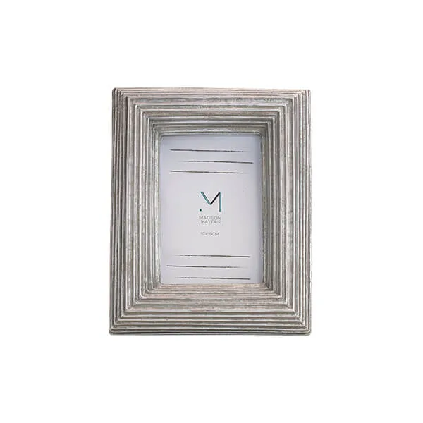 Vintage Silver Spiral Photo Frame