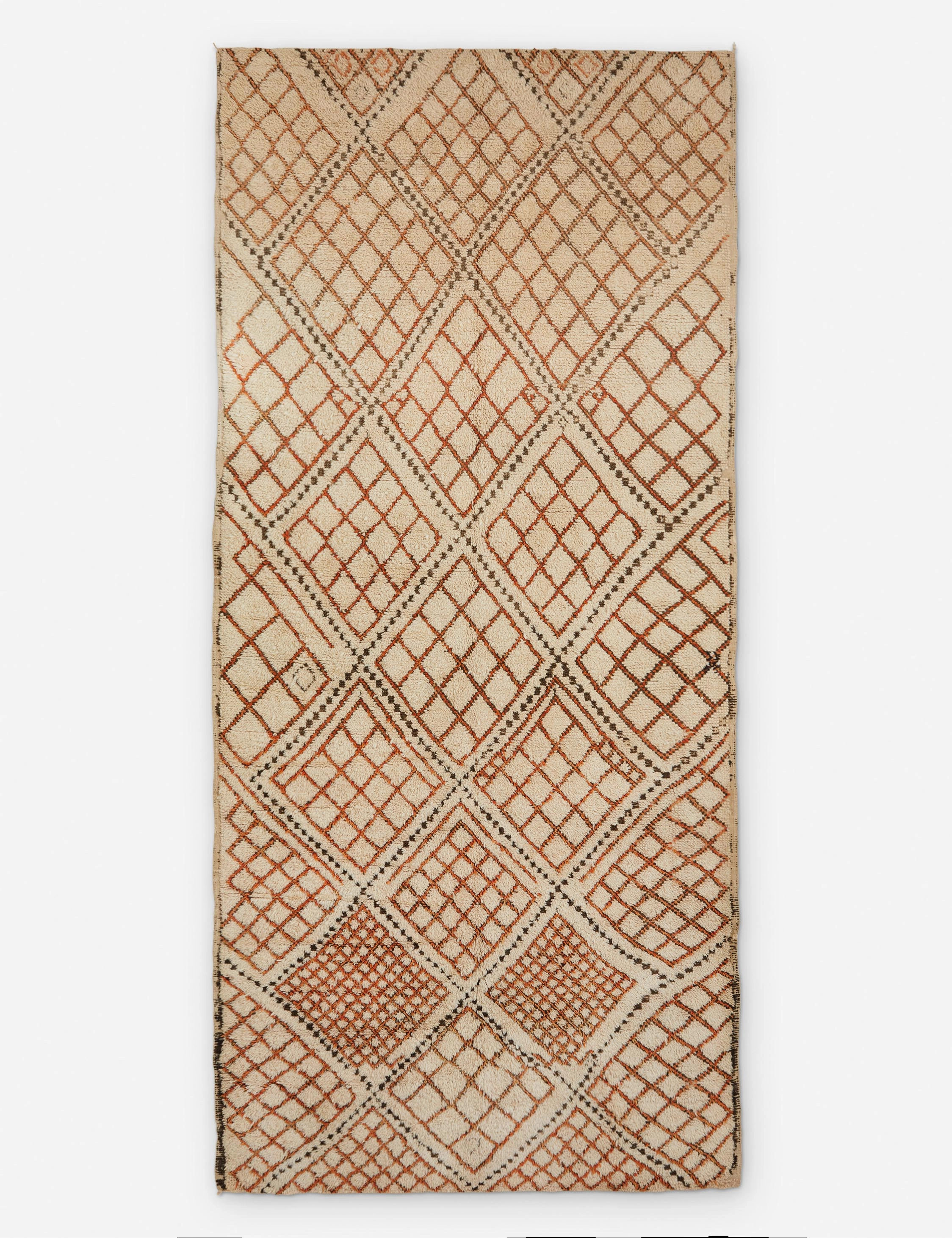 Vintage Moroccan Hand-Knotted Wool Rug No. 26, 6' x 13'3"