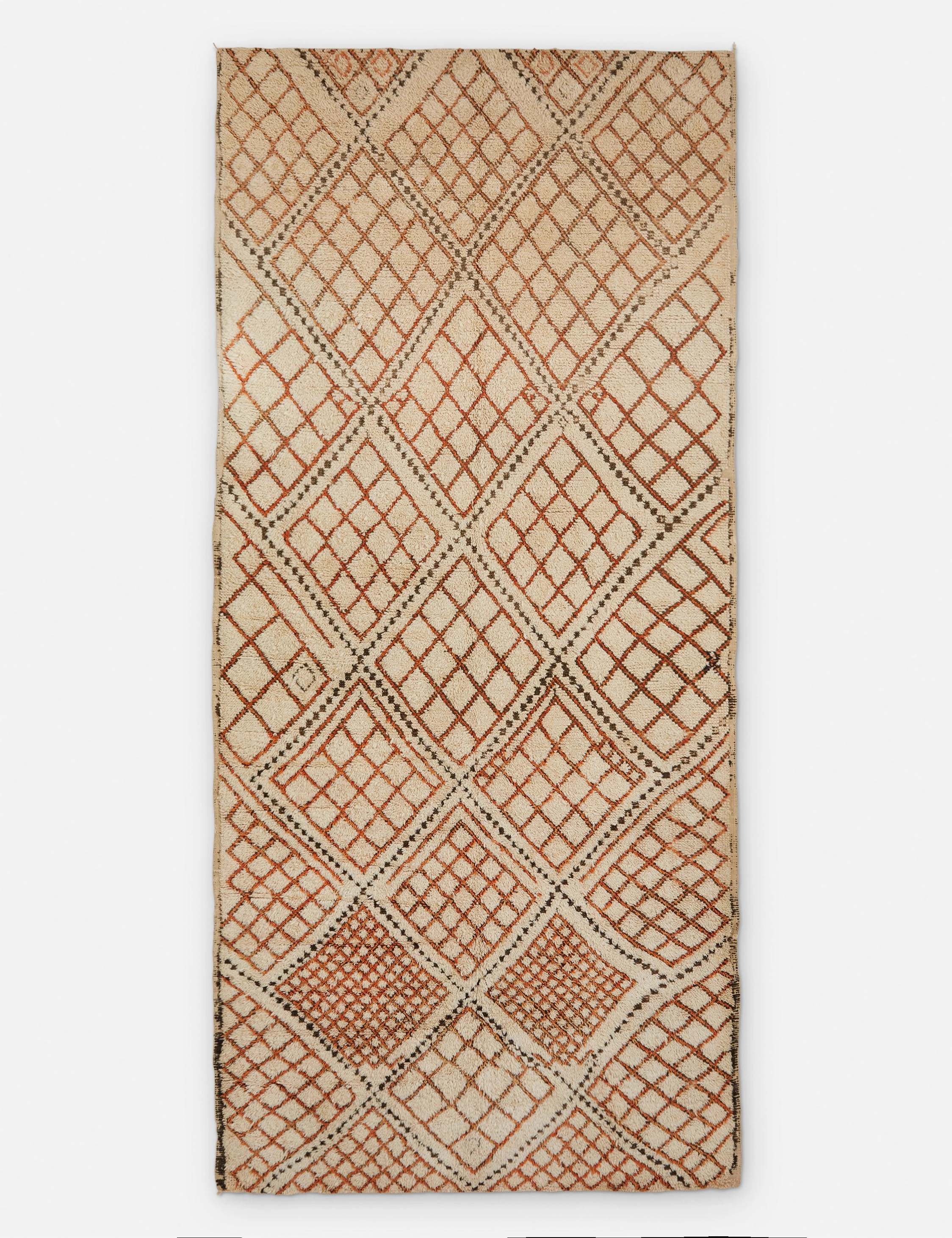 Vintage Moroccan Hand-Knotted Wool Rug No. 26, 6' x 13'3"