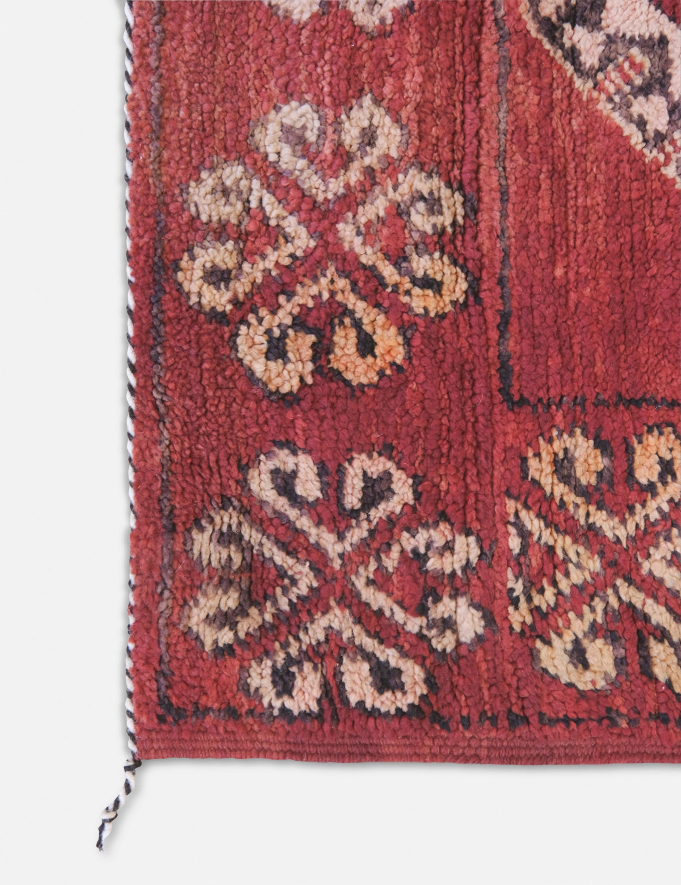 Vintage Moroccan Hand-Knotted Wool Rug No. 47, 5'5 x 8'7