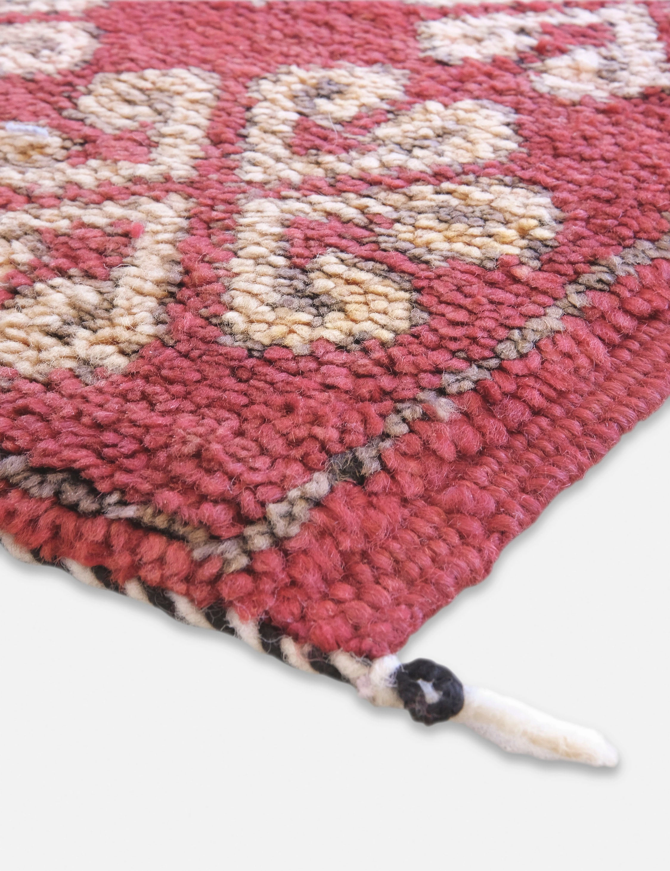 Vintage Moroccan Hand-Knotted Wool Rug No. 47, 5'5 x 8'7