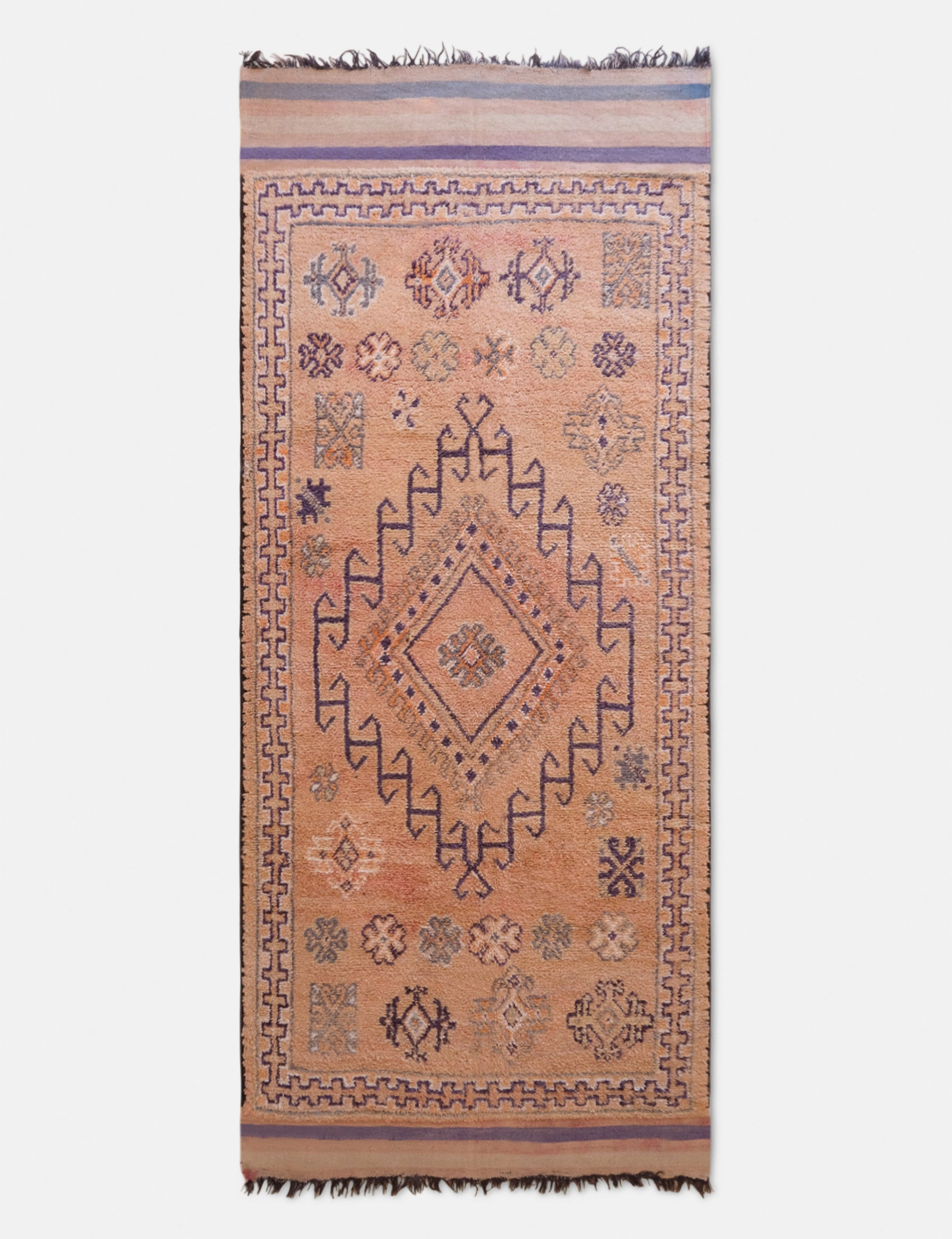 Vintage Moroccan Hand-Knotted Wool Rug No. 48, 5'8 x 12'10