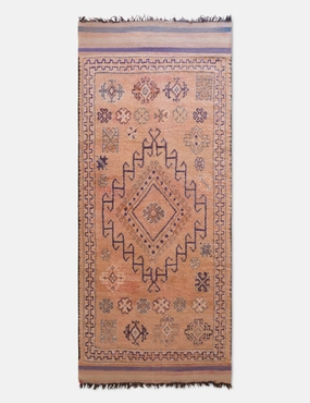 Vintage Moroccan Hand-Knotted Wool Rug No. 48, 5'8 x 12'10
