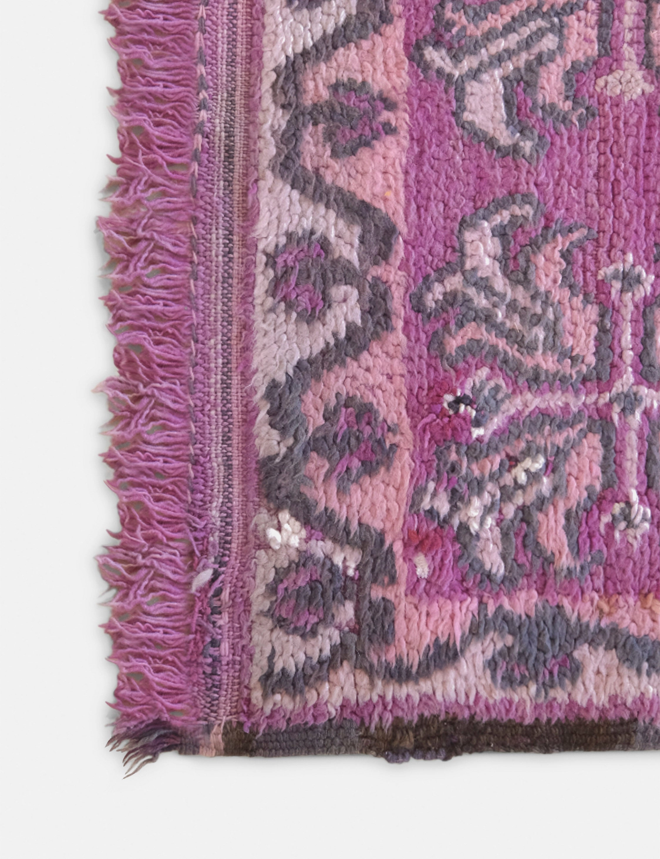 Vintage Moroccan Hand-Knotted Wool Rug No. 49, 6'4 x 11'4