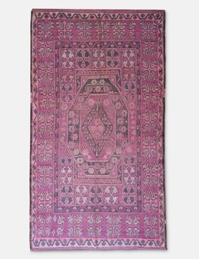 Vintage Moroccan Hand-Knotted Wool Rug No. 49, 6'4 x 11'4