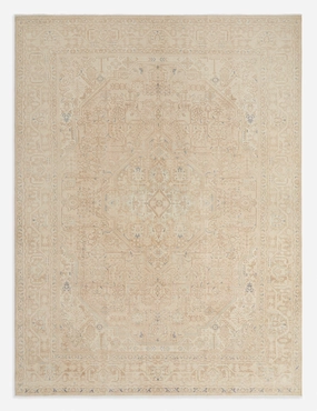 Vintage Turkish Hand-Knotted Wool Rug No. 263, 9'5" x 12'8"