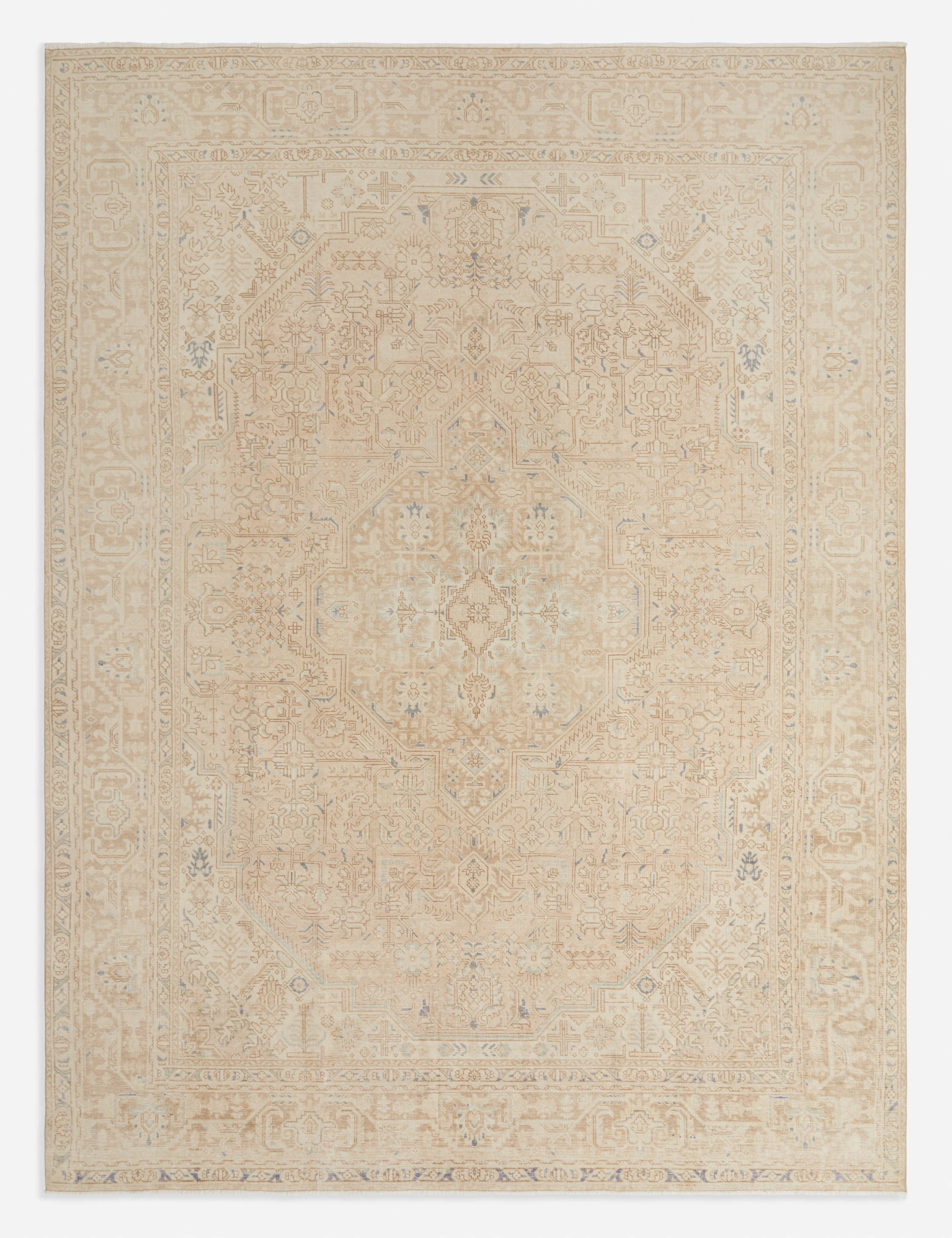 Vintage Turkish Hand-Knotted Wool Rug No. 263, 9'5" x 12'8"