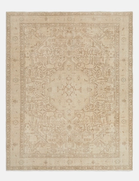Vintage Turkish Hand-Knotted Wool Rug No. 265, 9'6" x 12'4"