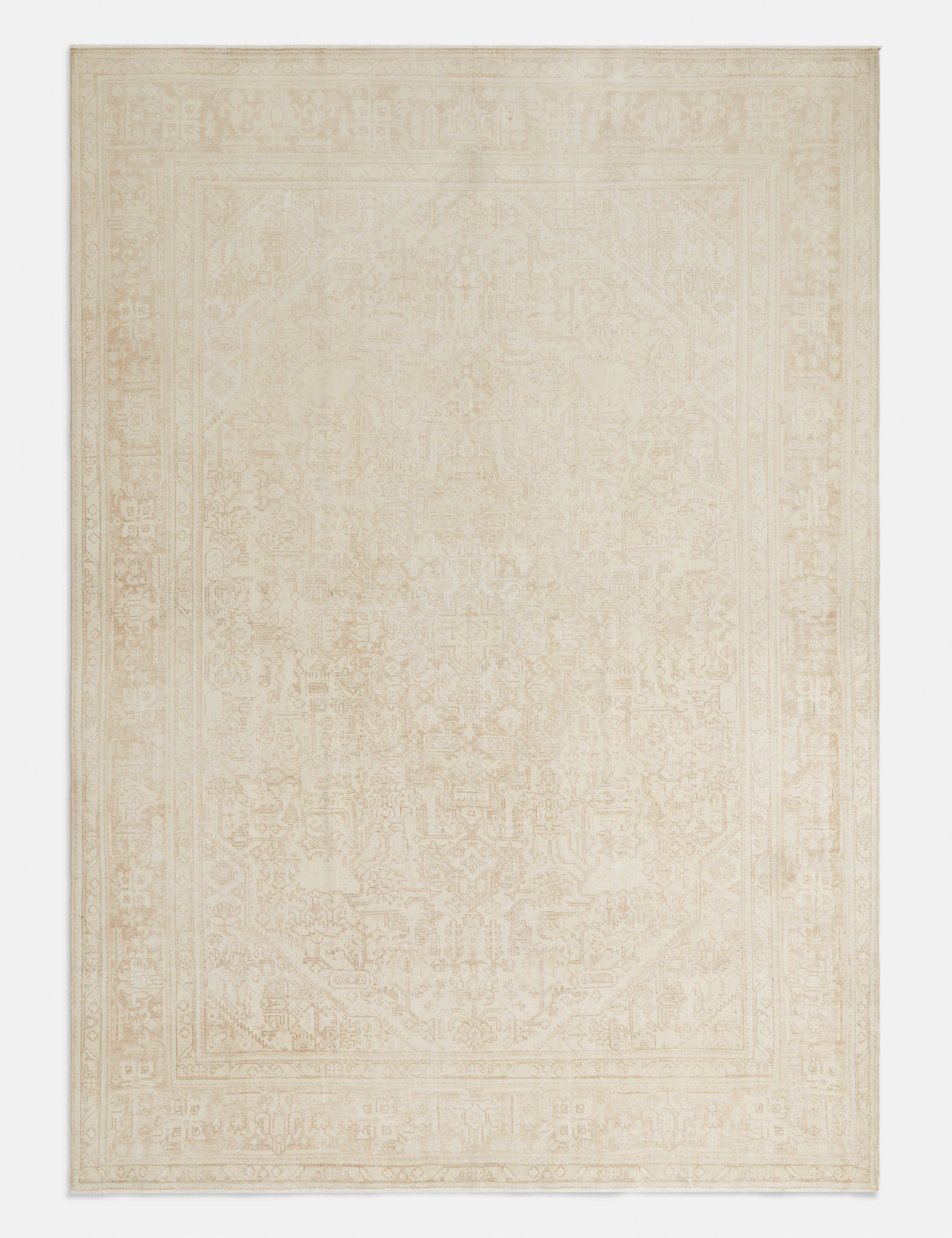 Vintage Turkish Hand-Knotted Wool Rug No. 266, 9'2" x 12'8"