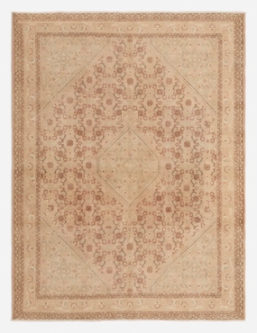 Vintage Turkish Hand-Knotted Wool Rug No. 274, 8'6" x 11'3"