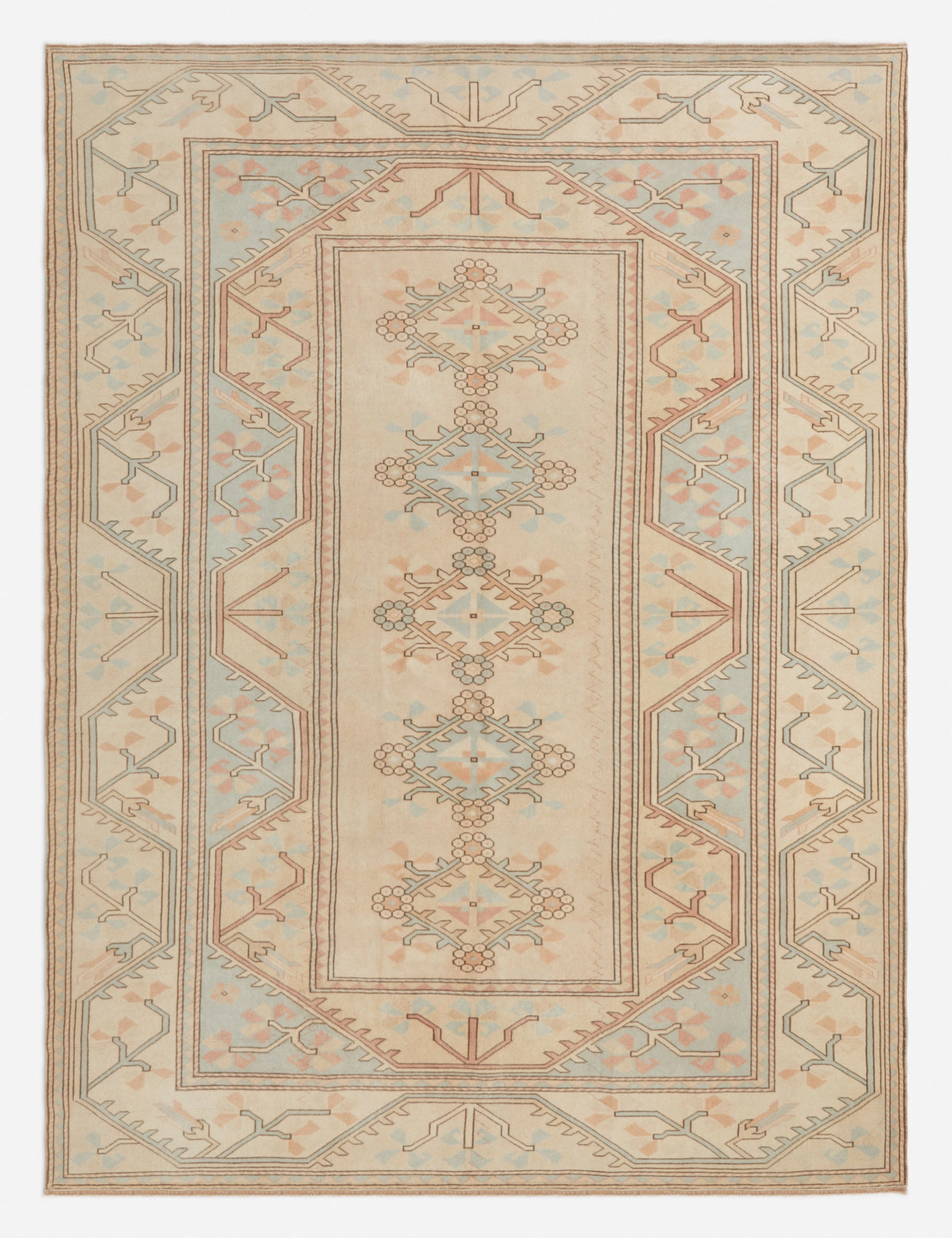 Vintage Turkish Hand-Knotted Wool Rug No. 275, 8'10" x 11'10"