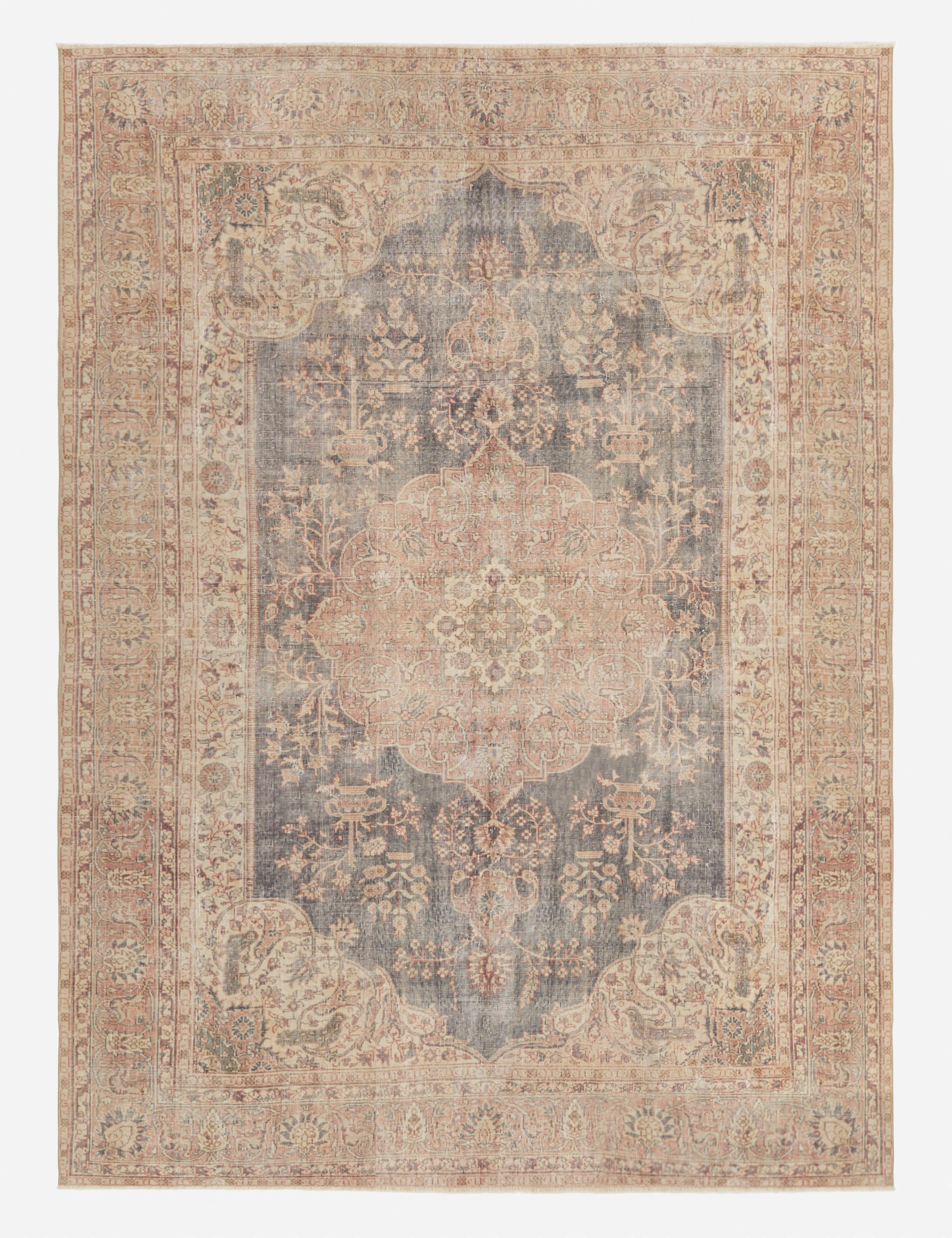 Vintage Turkish Hand-Knotted Wool Rug No. 276, 7'9" x 10'6"