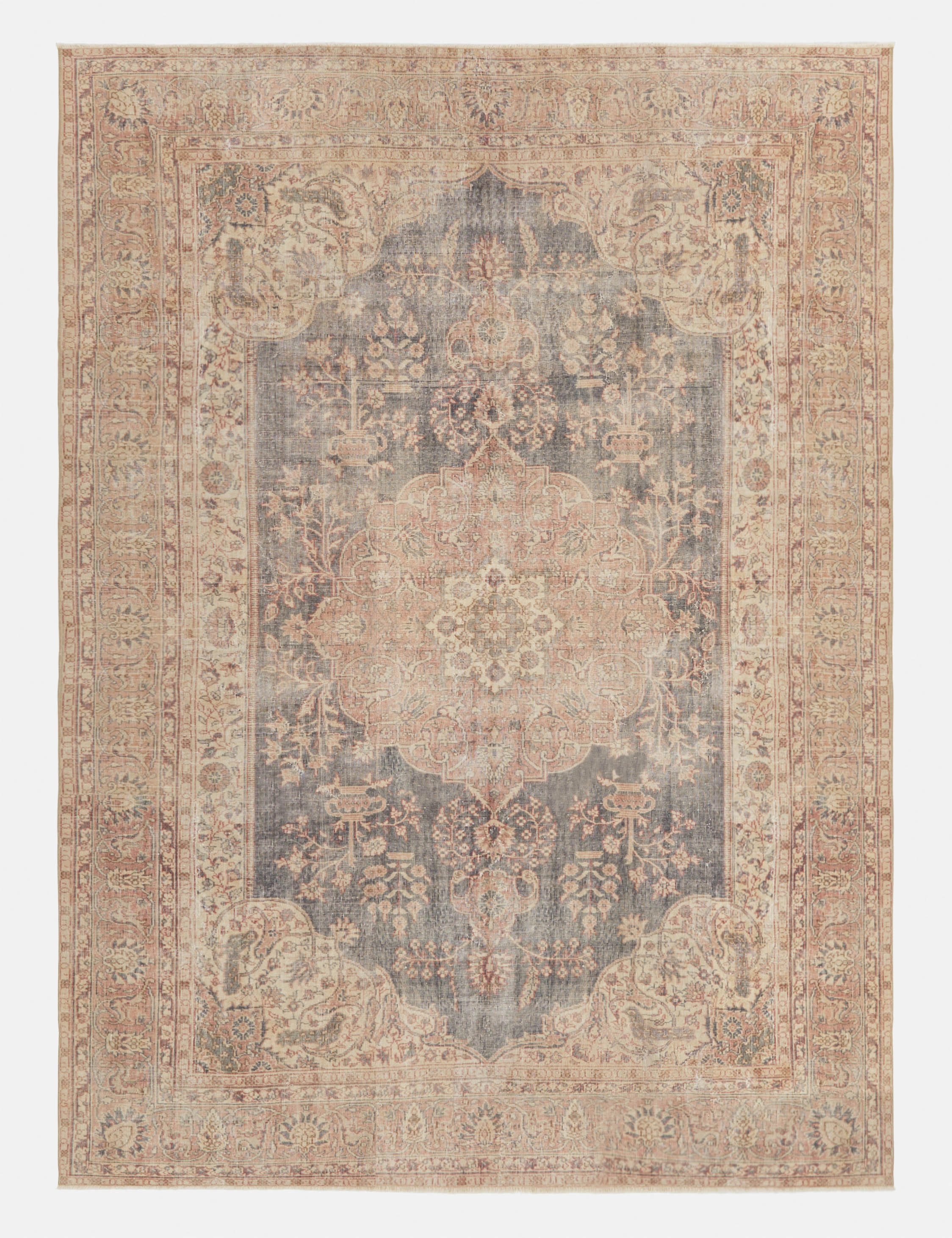 Vintage Turkish Hand-Knotted Wool Rug No. 276, 7'9" x 10'6"