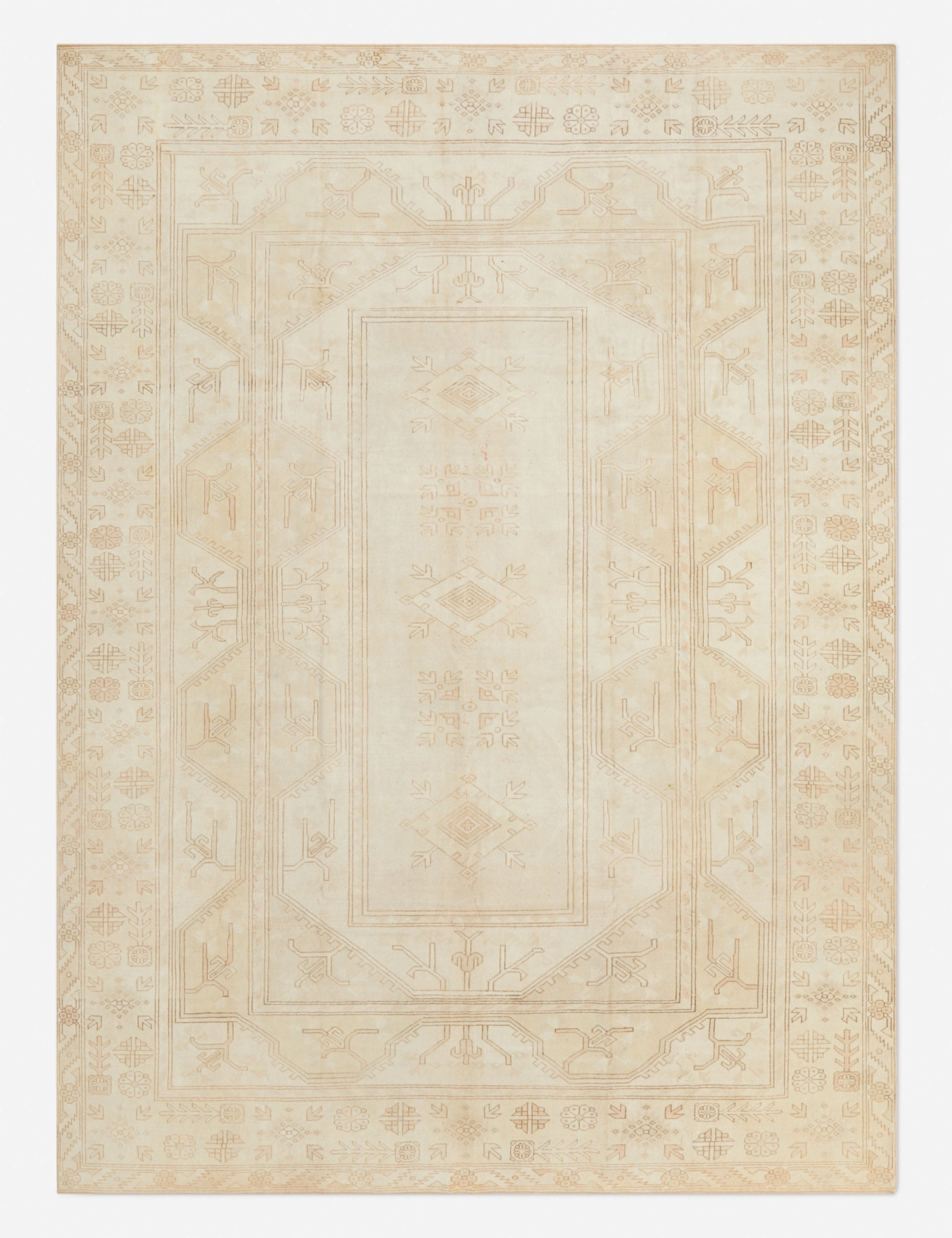 Vintage Turkish Hand-Knotted Wool Rug No. 278, 9'8" x 13'3"