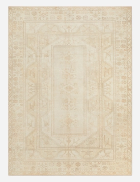 Vintage Turkish Hand-Knotted Wool Rug No. 278, 9'8" x 13'3"