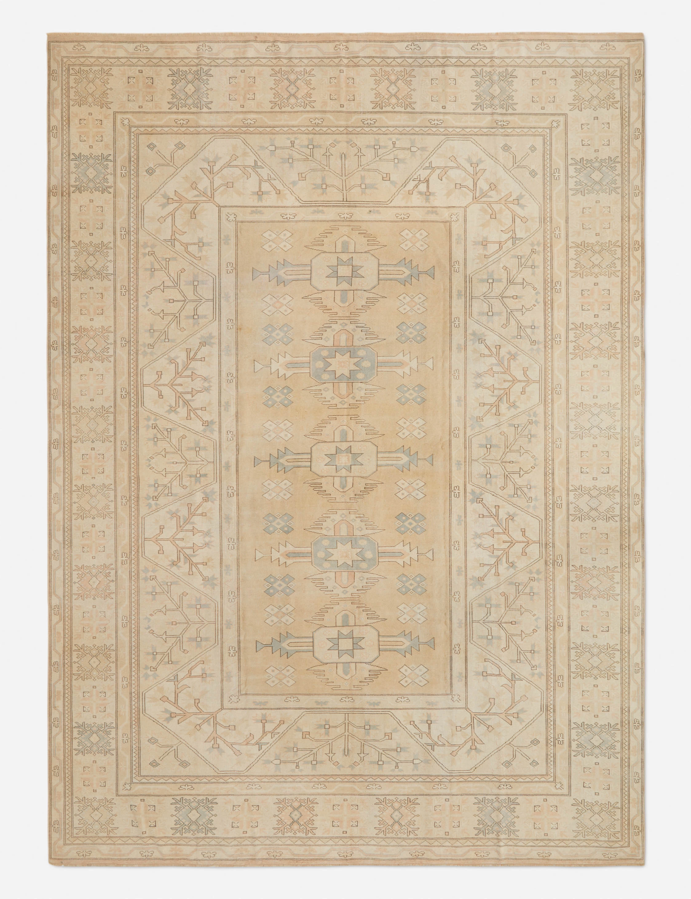 Vintage Turkish Hand-Knotted Wool Rug No. 283, 10'7" x 15'2"