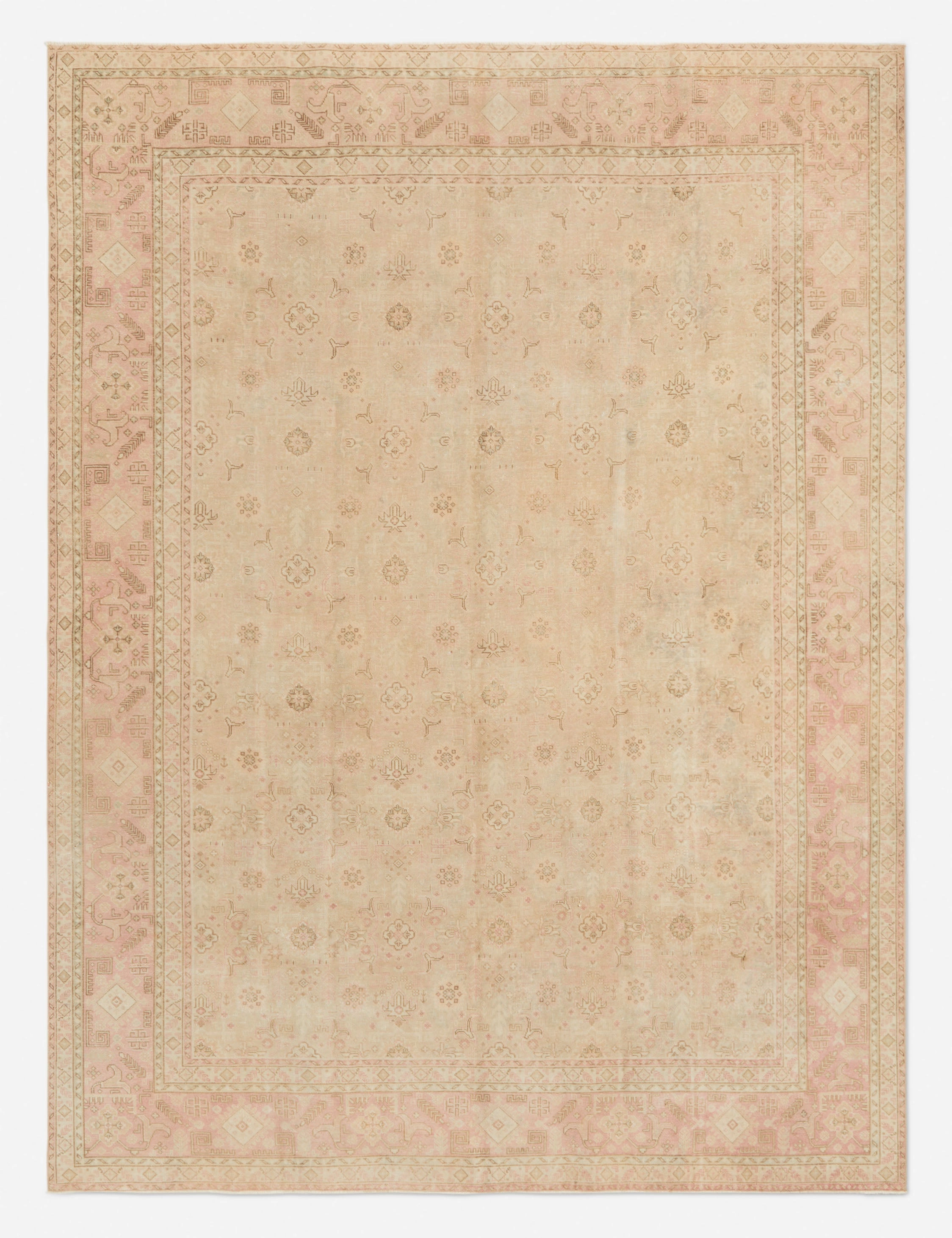 Vintage Turkish Hand-Knotted Wool Rug No. 284, 9'8" x 12'10"