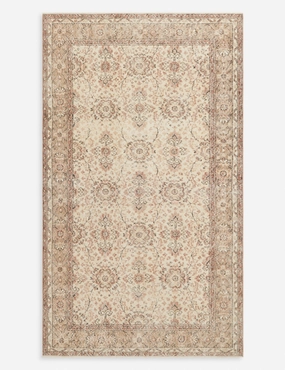 Vintage Turkish Hand-Knotted Wool Rug No. 290, 5'3" x 9'1"