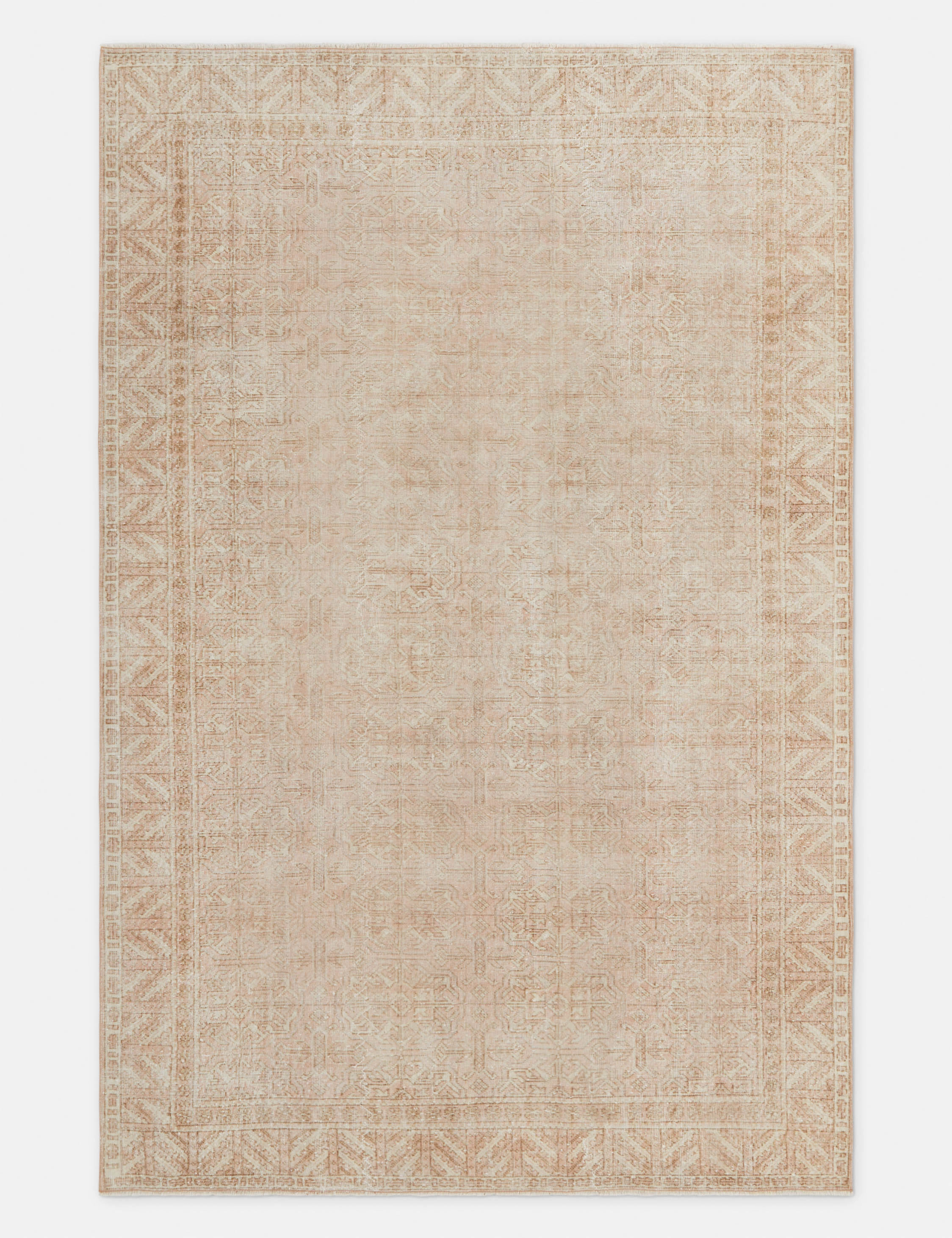 Vintage Turkish Hand-Knotted Wool Rug No. 301, 6'9" x 10'3"