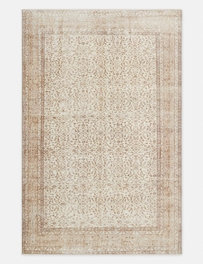 Vintage Turkish Hand-Knotted Wool Rug No. 306, 6'2" x 9'6"