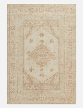 Vintage Turkish Hand-Knotted Wool Rug No. 309, 5'5" x 7'10"