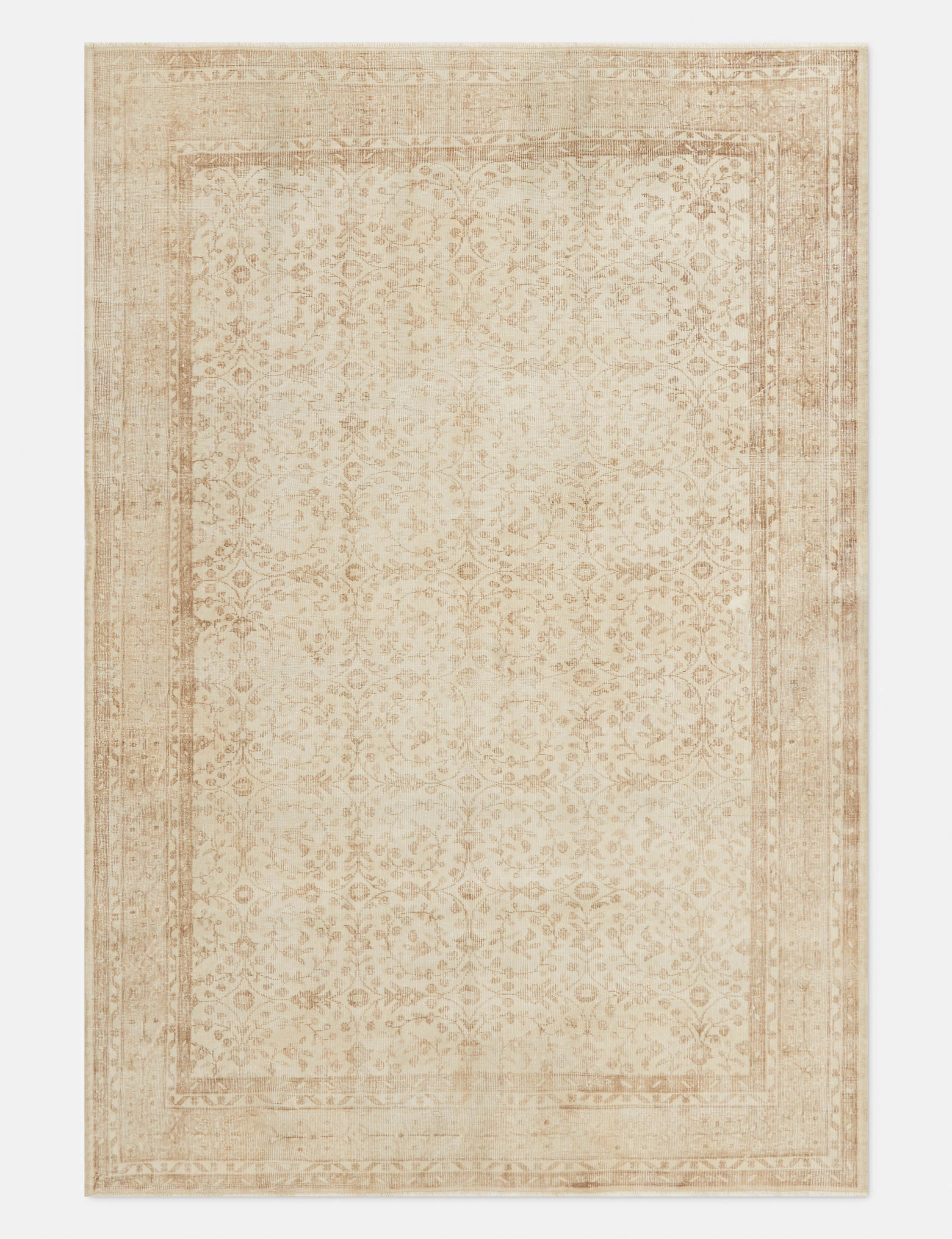 Vintage Turkish Hand-Knotted Wool Rug No. 311, 6'8" x 9'8"