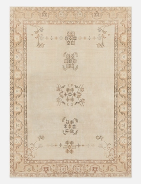 Vintage Turkish Hand-Knotted Wool Rug No. 314, 6'4" x 8'8"