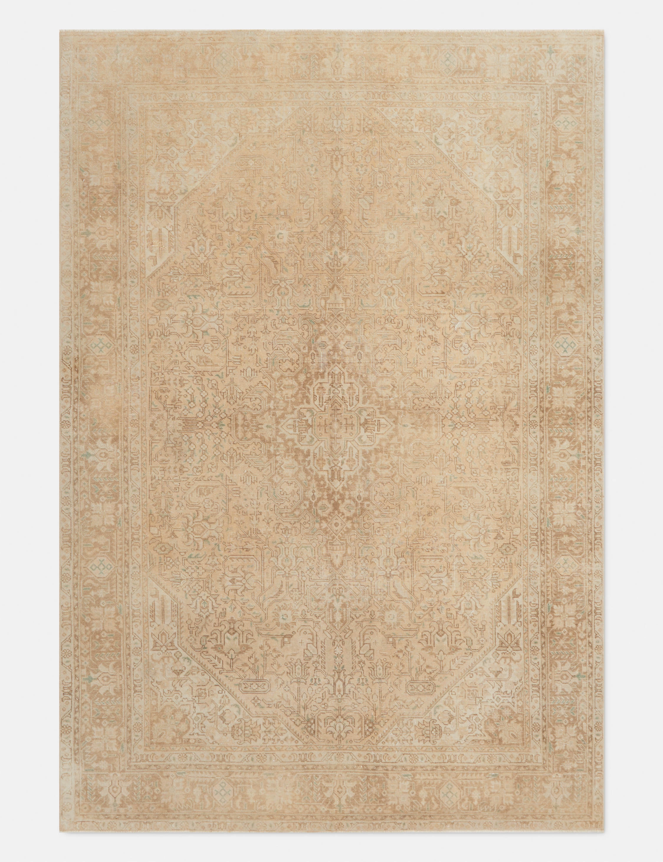 Vintage Turkish Hand-Knotted Wool Rug No. 315, 6'5" x 9'4"