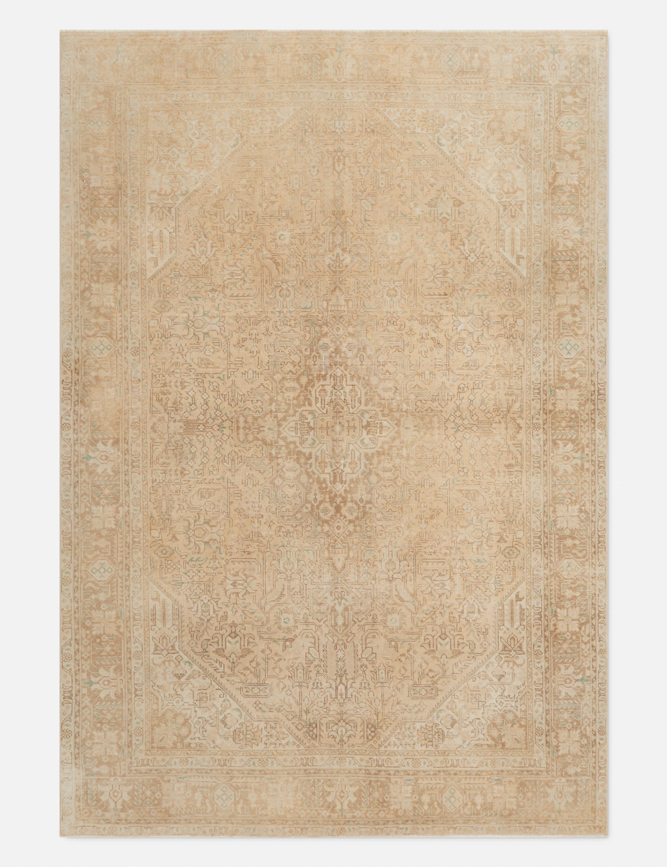 Vintage Turkish Hand-Knotted Wool Rug No. 315, 6'5" x 9'4"