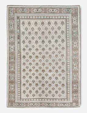 Vintage Turkish Hand-Knotted Wool Rug No. 372, 5'11" x 8'9"