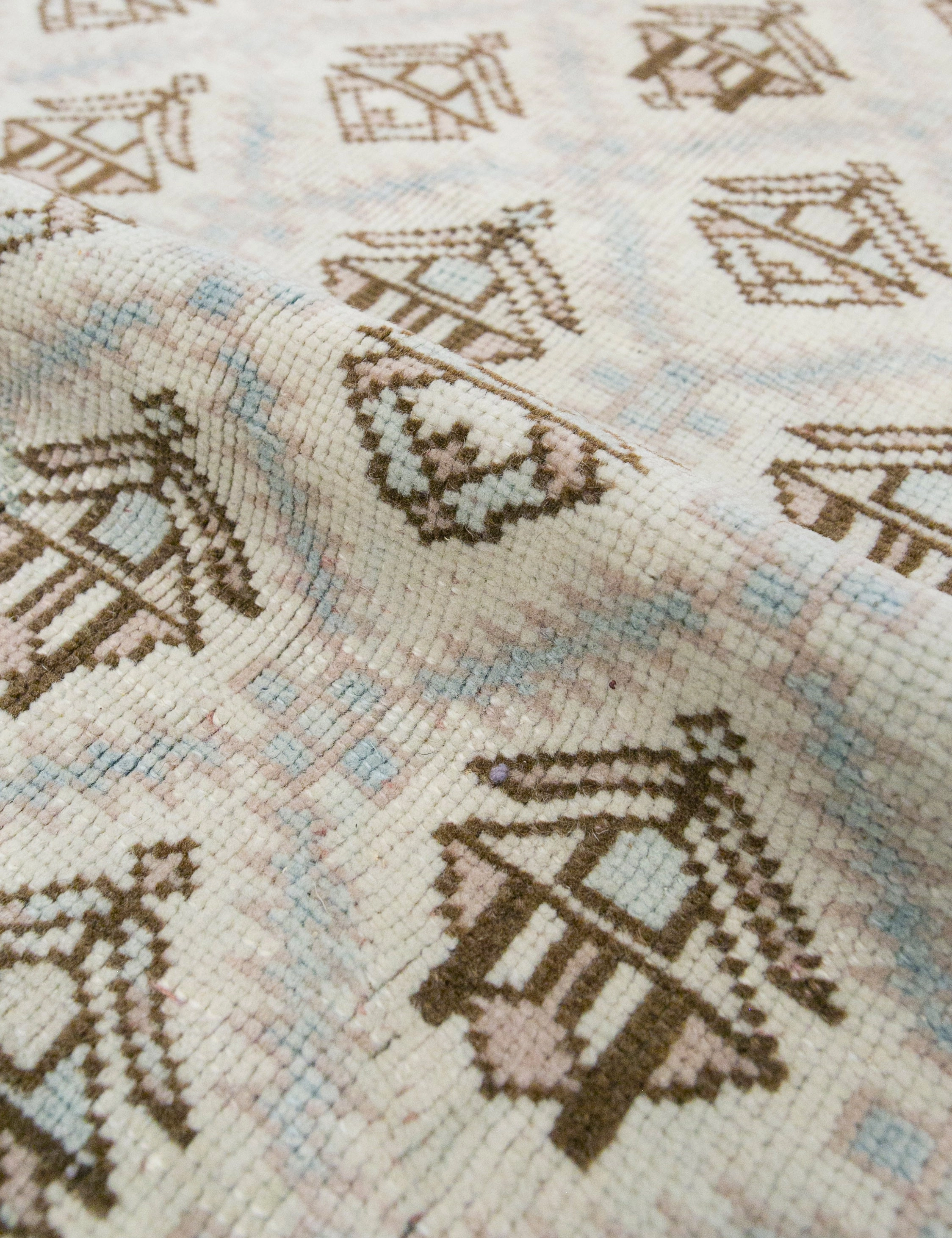 Vintage Turkish Hand-Knotted Wool Rug No. 372, 5'11" x 8'9"