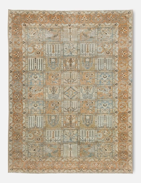 Vintage Turkish Hand-Knotted Wool Rug No. 377, 6'11" x 10'5"