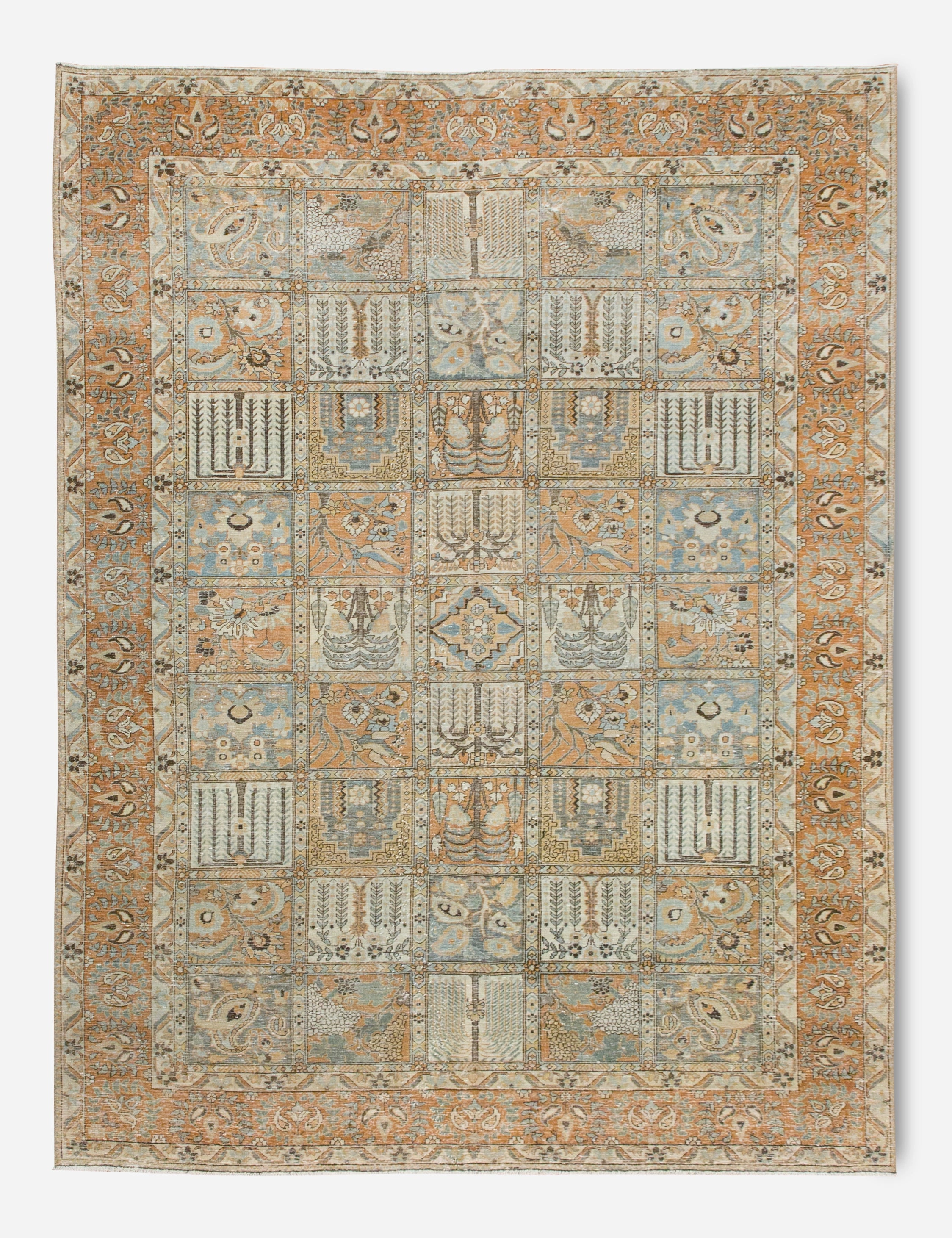Vintage Turkish Hand-Knotted Wool Rug No. 377, 6'11" x 10'5"