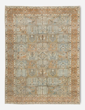 Vintage Turkish Hand-Knotted Wool Rug No. 377, 6'11" x 10'5"