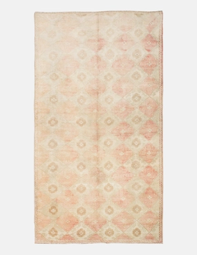 Vintage Turkish Hand-Knotted Wool Rug No. 380, 6'4" x 11'11"