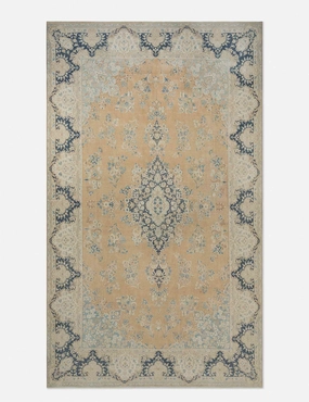 Vintage Turkish Hand-Knotted Wool Rug No. 397, 9'8" x 16'