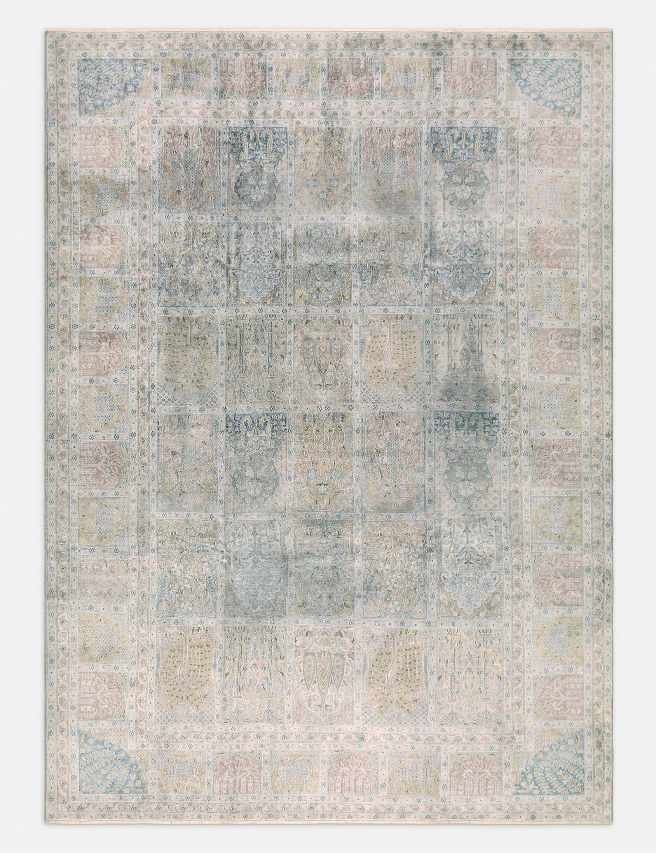 Vintage Turkish Hand-Knotted Wool Rug No. 411, 7'10" x 11'