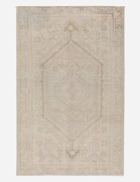 Vintage Turkish Hand-Knotted Wool Rug No. 426, 4'7" x 7'1"