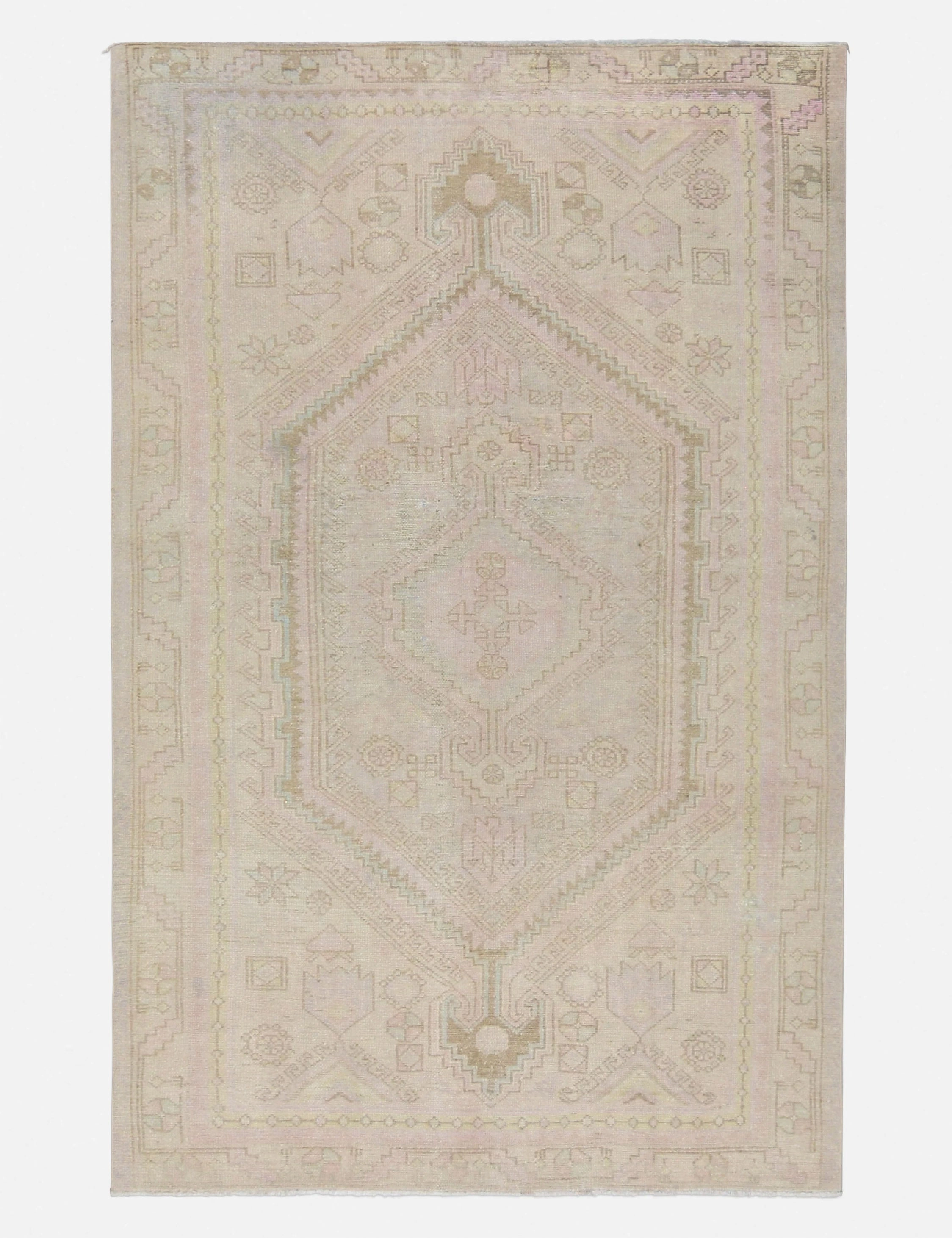 Vintage Turkish Hand-Knotted Wool Rug No. 426, 4'7" x 7'1"